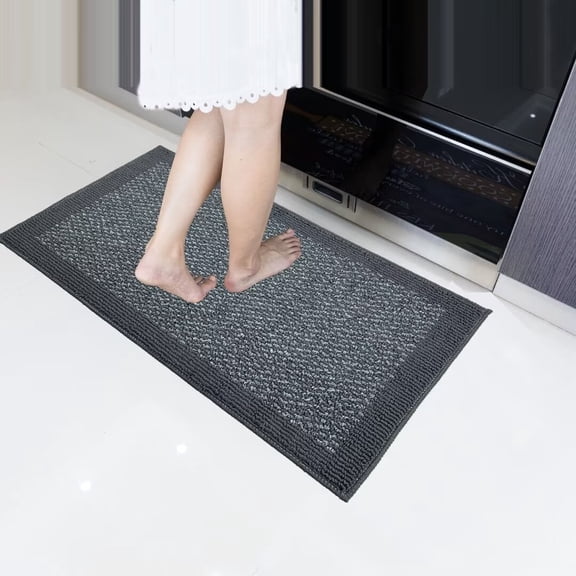 Heeneeso FX21 Kitchen Rug Mats Made of 100% Polypropylene Soft Kitchen Mat Specialized in Anti Slippery and Machine Washable