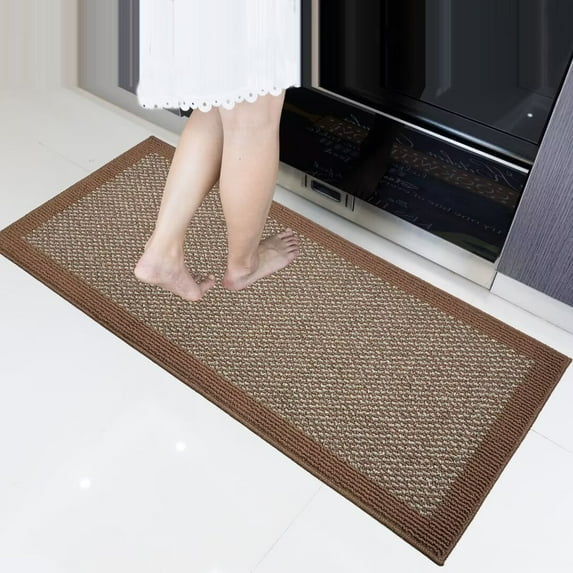 Heeneeso FX31 Kitchen Rug Mats Made of 100% Polypropylene Soft Kitchen Mat Specialized in Anti Slippery and Machine Washable