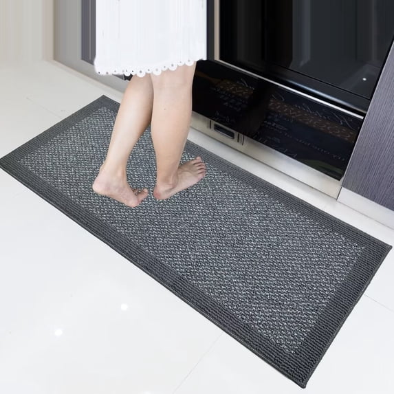 Heeneeso FX32 Kitchen Rug Mats Made of 100% Polypropylene Soft Kitchen Mat Specialized in Anti Slippery and Machine Washable