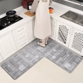 thumbnail image 1 of Heeneeso K1 Heavy Duty Thick Anti Fatigue Rug Set 20 X 32 + 20 X 47 in for Kitchen Cushioned with Non Slip Stain Resistant Easy Clean, Extra Support, 1 of 9