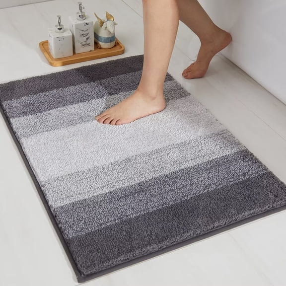 Heeneeso CS11 Microfiber Bathroom Rug Non-Slip Machine Washable