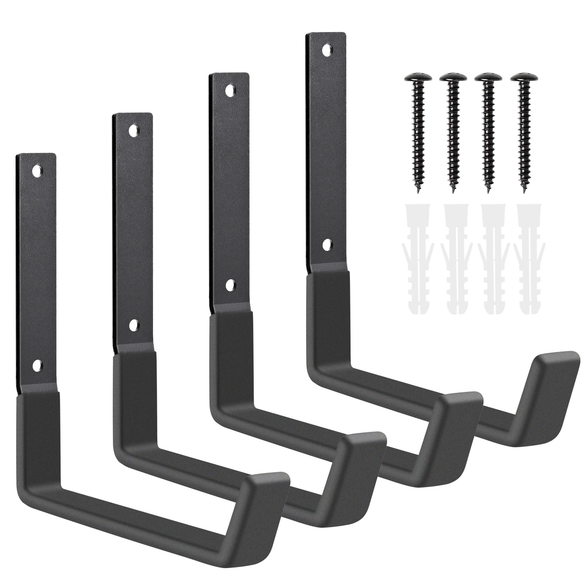 OFLYS 6Pcs Heavy Duty Garage Hooks, 15C Steel Storage Hooks Wall Ounted - View #2