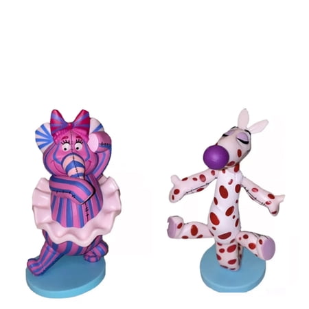 Heffalump Woozle Lumpy & Woozle Pink PVC Cake Topper Figure 3” Figurine Pooh New
