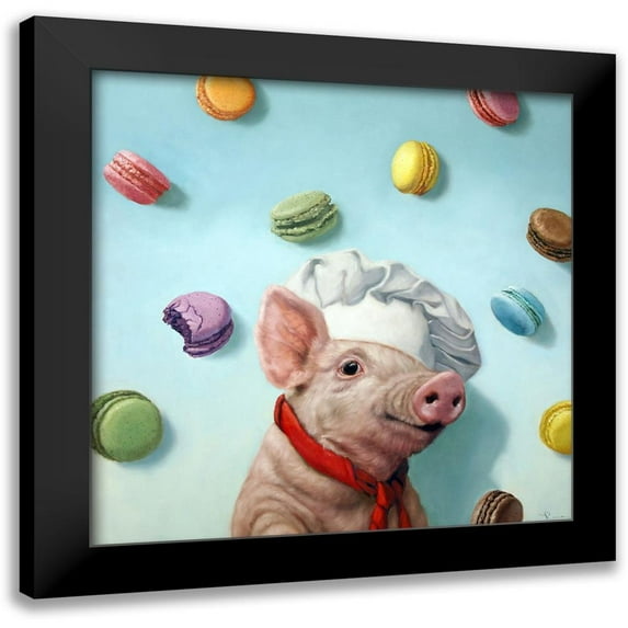 Heffernan, Lucia 12x12 Black Modern Framed Museum Art Print Titled - Bakers Dream