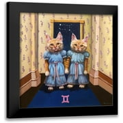 Heffernan, Lucia 12x12 Black Modern Framed Museum Art Print Titled - Gemini