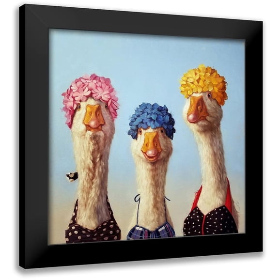 Heffernan, Lucia 12x12 Black Modern Framed Museum Art Print Titled - Golden Age