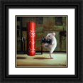 thumbnail image 1 of Heffernan, Lucia 12x12 Black Ornate Wood Framed with Double Matting Museum Art Print Titled - Gym Rat, 1 of 4