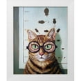 thumbnail image 1 of Heffernan, Lucia 12x14 White Modern Wood Framed Museum Art Print Titled - Feline Cat Exam, 1 of 4