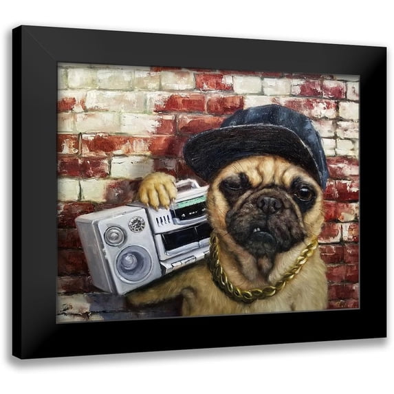 Heffernan, Lucia 14x12 Black Modern Framed Museum Art Print Titled - Who Let The Dogs Out