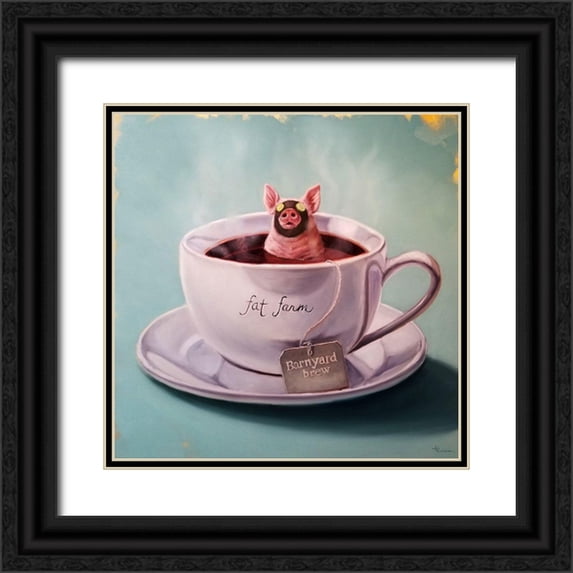 Heffernan, Lucia 15x15 Black Ornate Wood Framed with Double Matting Museum Art Print Titled - Herbal Detox