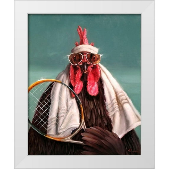 Heffernan, Lucia 15x18 White Modern Wood Framed Museum Art Print Titled - The Tennis Pro