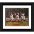 thumbnail image 1 of Heffernan, Lucia 18x15 Black Ornate Wood Framed with Double Matting Museum Art Print Titled - Three Wise Mice, 1 of 4