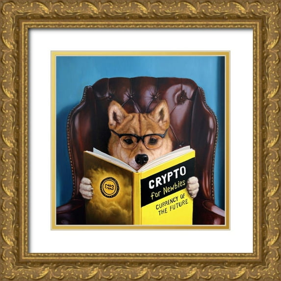 Heffernan, Lucia 20x20 Gold Ornate Wood Framed with Double Matting Museum Art Print Titled - Gold Rush
