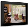 thumbnail image 1 of Heffernan, Lucia 23x20 Black Modern Framed Museum Art Print Titled - Feline Optical, 1 of 5