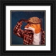 thumbnail image 1 of Heffernan, Lucia 26x26 Black Ornate Wood Framed with Double Matting Museum Art Print Titled - Fox Hunt, 1 of 4