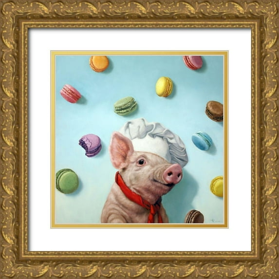 Heffernan, Lucia 26x26 Gold Ornate Wood Framed with Double Matting Museum Art Print Titled - Bakers Dream