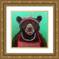 thumbnail image 1 of Heffernan, Lucia 26x26 Gold Ornate Wood Framed with Double Matting Museum Art Print Titled - Mama Bear, 1 of 4