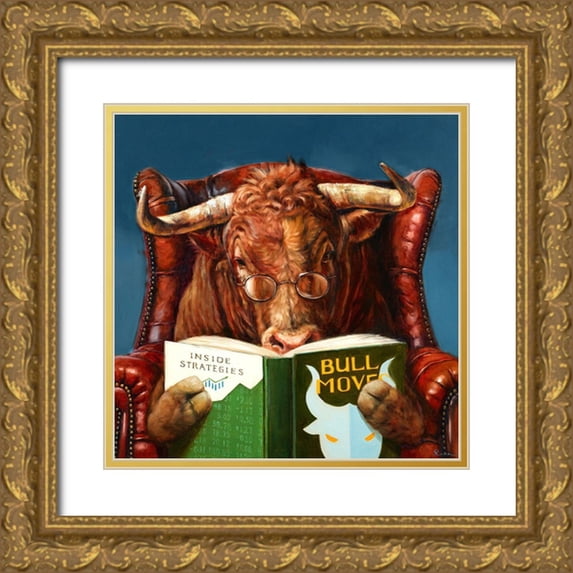 Heffernan, Lucia 26x26 Gold Ornate Wood Framed with Double Matting Museum Art Print Titled - Optimist