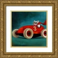thumbnail image 1 of Heffernan, Lucia 26x26 Gold Ornate Wood Framed with Double Matting Museum Art Print Titled - Speed Racer, 1 of 4