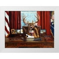 thumbnail image 1 of Heffernan, Lucia 32x25 White Modern Wood Framed Museum Art Print Titled - The Buck Stops Here, 1 of 4