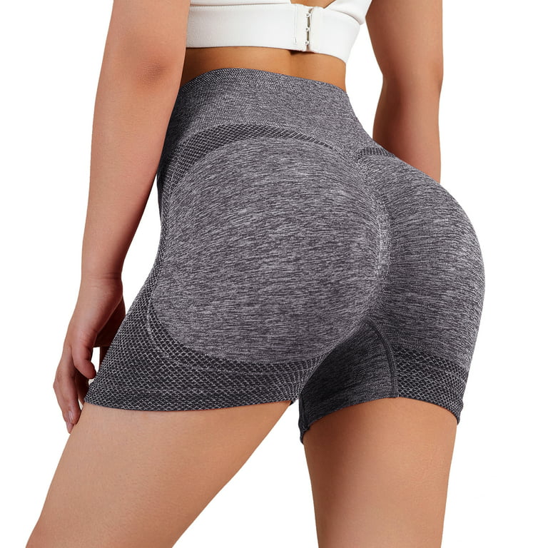 OQQ Women's 3 Piece High Waist Workout Shorts Butt Lifting Tummy Control  Ruched Booty Smile Yoga Short Pants, Black Armygreen Plumred, S: Buy Online  at Best Price in UAE 