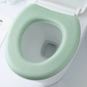 Heflashor Toilet Seat Warmer, Elongated Toilet Seat Cover, Padded Toilet Seat Cushion, O-shaped Washable or Portable Toilet Lid Tank Cover