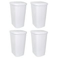 Hefty 13.3 Gallon Touch Top Trash Can with Spring Loaded Lid, 4 Pack