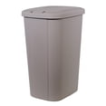 thumbnail image 1 of Hefty 13.3 Gallon Trash Can, Plastic Touch Top Kitchen Trash Can, Taupe, 1 of 6