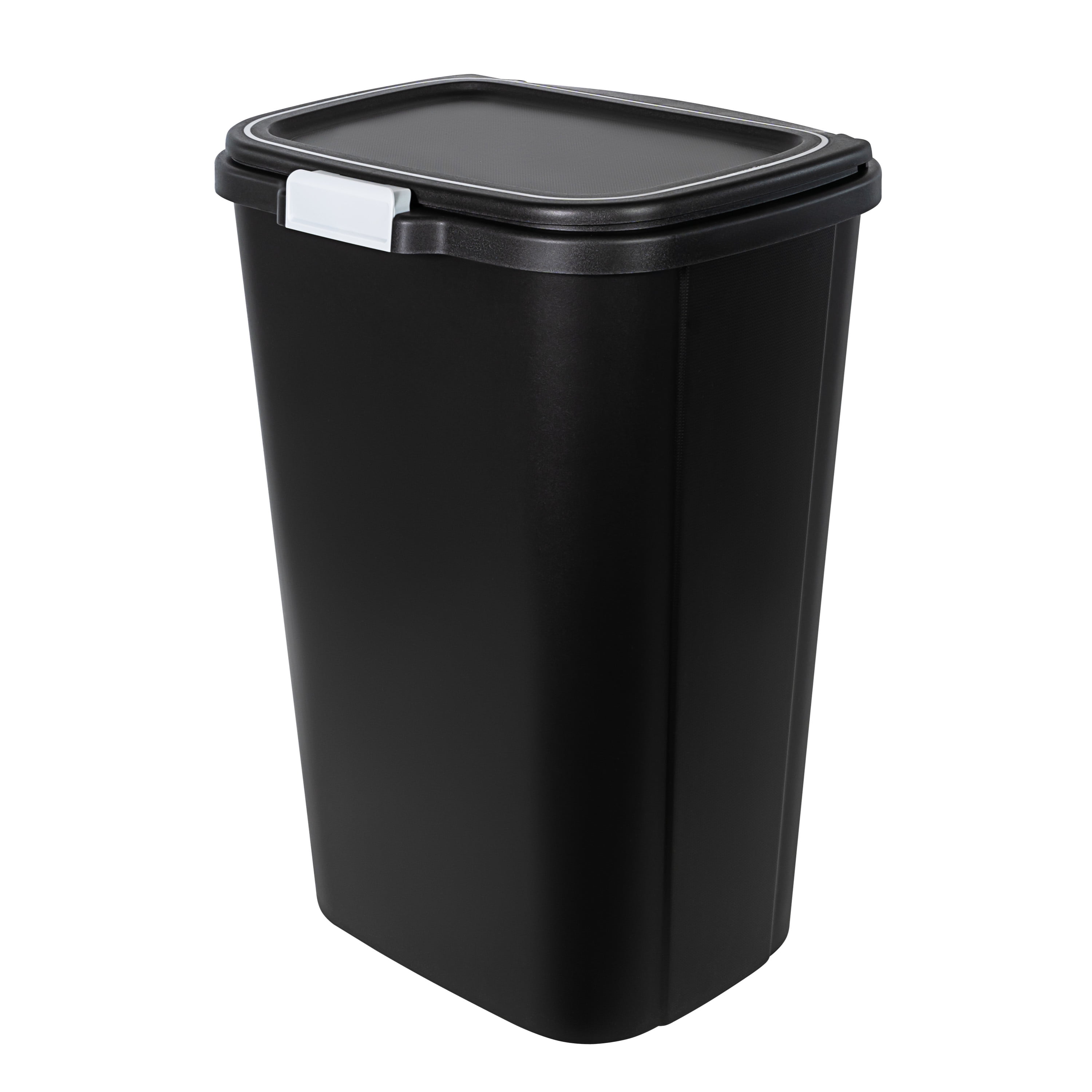 Halo 13-Gallon Round Open Top Trash Can with Dual AbsorbX Odor Filters