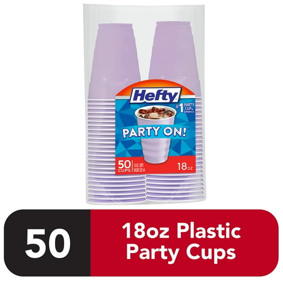 Hefty 18oz Grip Violet Cups, 50ct