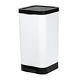 thumbnail interactive-video image 1 of Hefty Bathroom Trash Can, 2.6 Gallon Small Plastic Step Garbage Bucket Bin with Foot Pedal Lid, White, 1 of 8