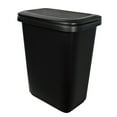 thumbnail image 1 of Hefty Kitchen Trash Can, 20.4 Gallon Plastic Recycling Two Compartment Garbage Bin with Lift Top Lid, Black, 1 of 13