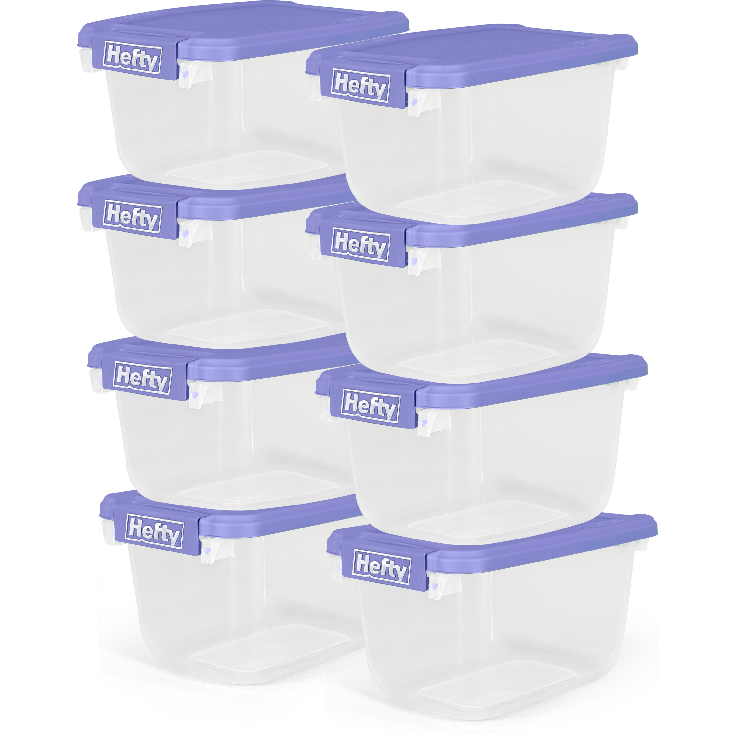 Ezy Storage 9-Pack Small 2-Gallons (8-Quart) Clear Heavy Duty Tote