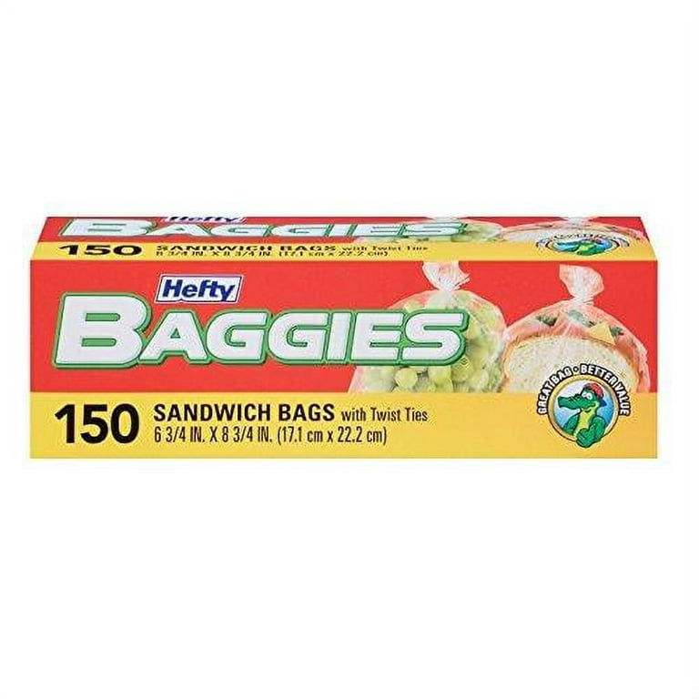 Hefty Baggies Sandwich Bags - 150 ct - 2 pk