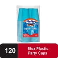 thumbnail image 1 of Hefty Blue Disposable Party On Plastic Cups, 18 oz, 120 Count, 1 of 2