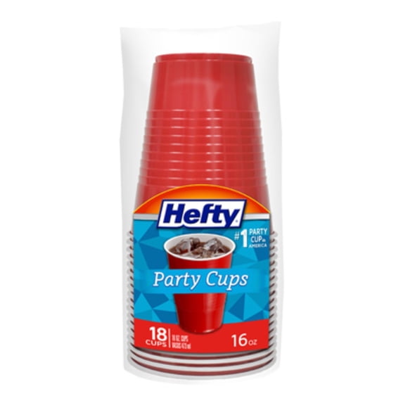 Hefty C21101 Party Cup, Red
