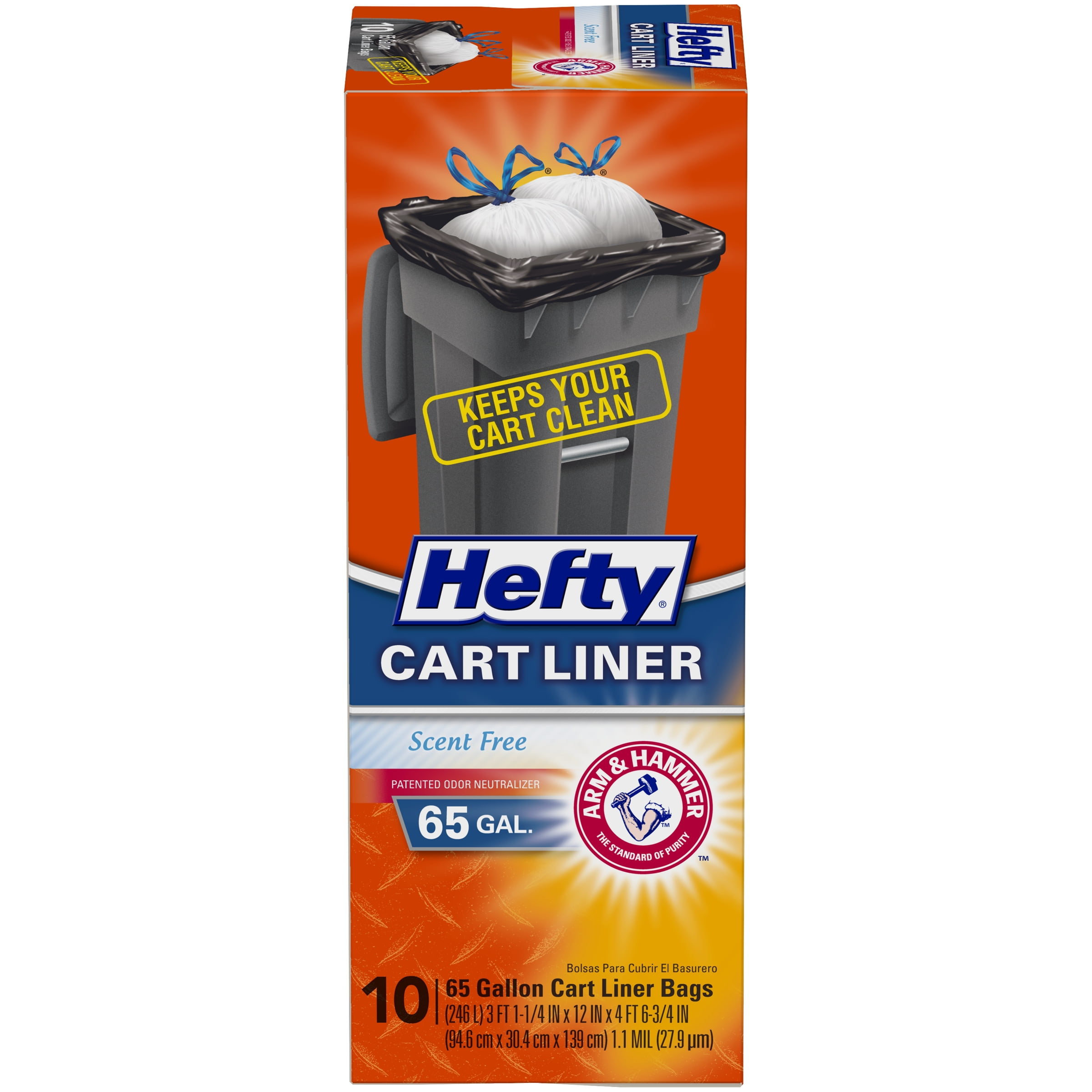 Hefty Made to Fit Trash Bags, Fits simplehuman Size G (8 Gallons