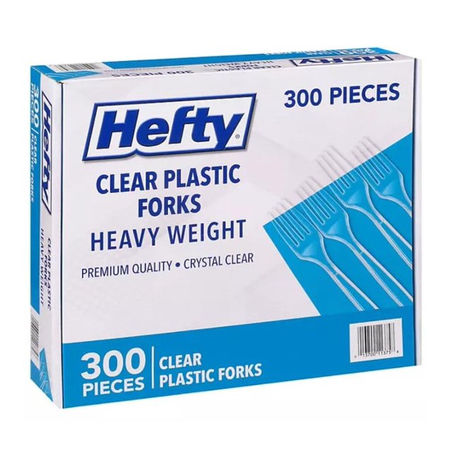 Hefty Clear Heavy Weight Plastic Forks (300 ct.)
