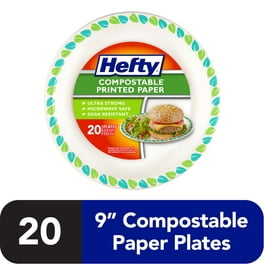 Hefty Everyday 00D28845 Disposable Plate, 3-Compartment