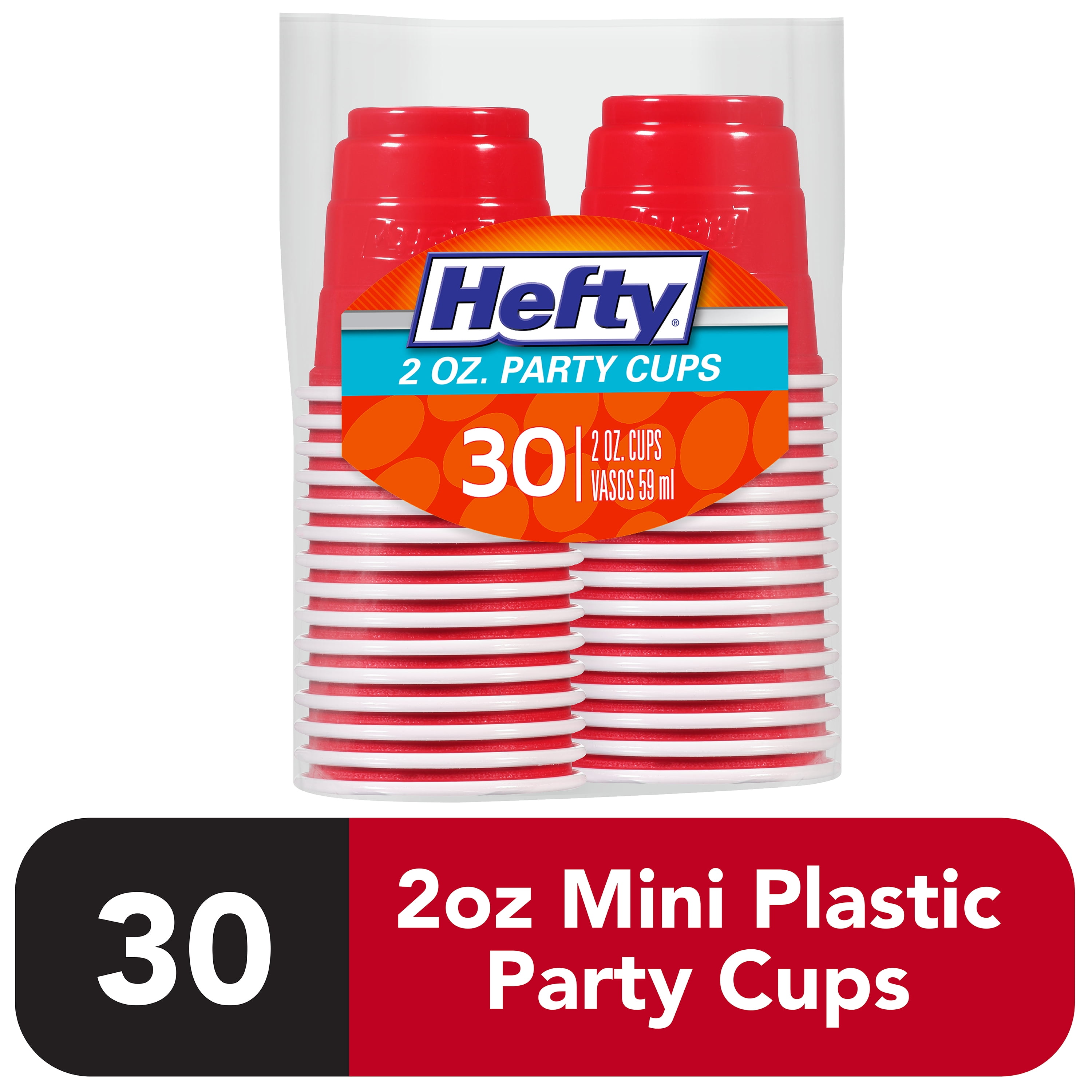 20pk Mini 2oz BPA Free Red Plastic Party Cups – Little Sips of Fun!