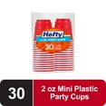 thumbnail image 1 of Hefty Disposable Mini Plastic Cups, Red, 2 oz, 30 Count, 1 of 6