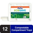 thumbnail image 1 of Hefty ECOSAVE Compostable 5-Compartment Paper Trays, 12 Count, 1 of 8