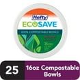 thumbnail image 1 of Hefty ECOSAVE Compostable Paper Bowls, 16 Ounce, 25 Count, 1 of 8