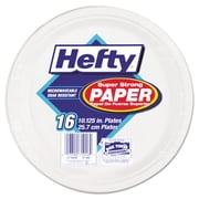 Hefty ECOSAVE Compostable Paper Plates, 10 1/8 Inch, 16 Count