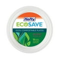 thumbnail image 1 of Hefty ECOSAVE Compostable Paper Plates, 10 1/8 Inch, 16 Count, 1 of 5
