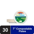 thumbnail image 1 of Hefty ECOSAVE Compostable Paper Plates, 6 3/4 inch, 30 Count, 1 of 7