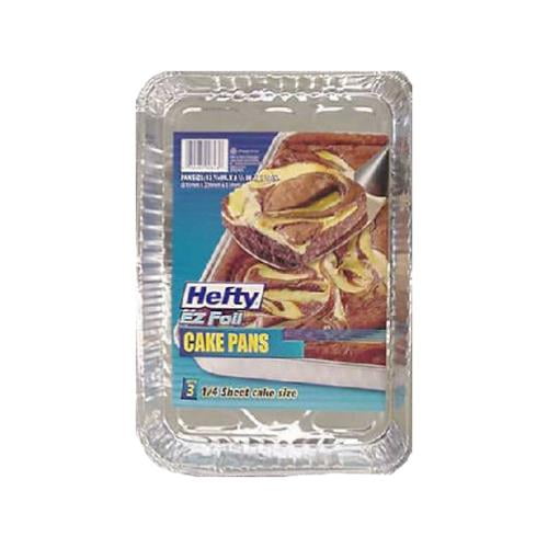 Hefty EZ FOIL/REYNOLDS 00Z90843 3Pack Foil Cake Pan