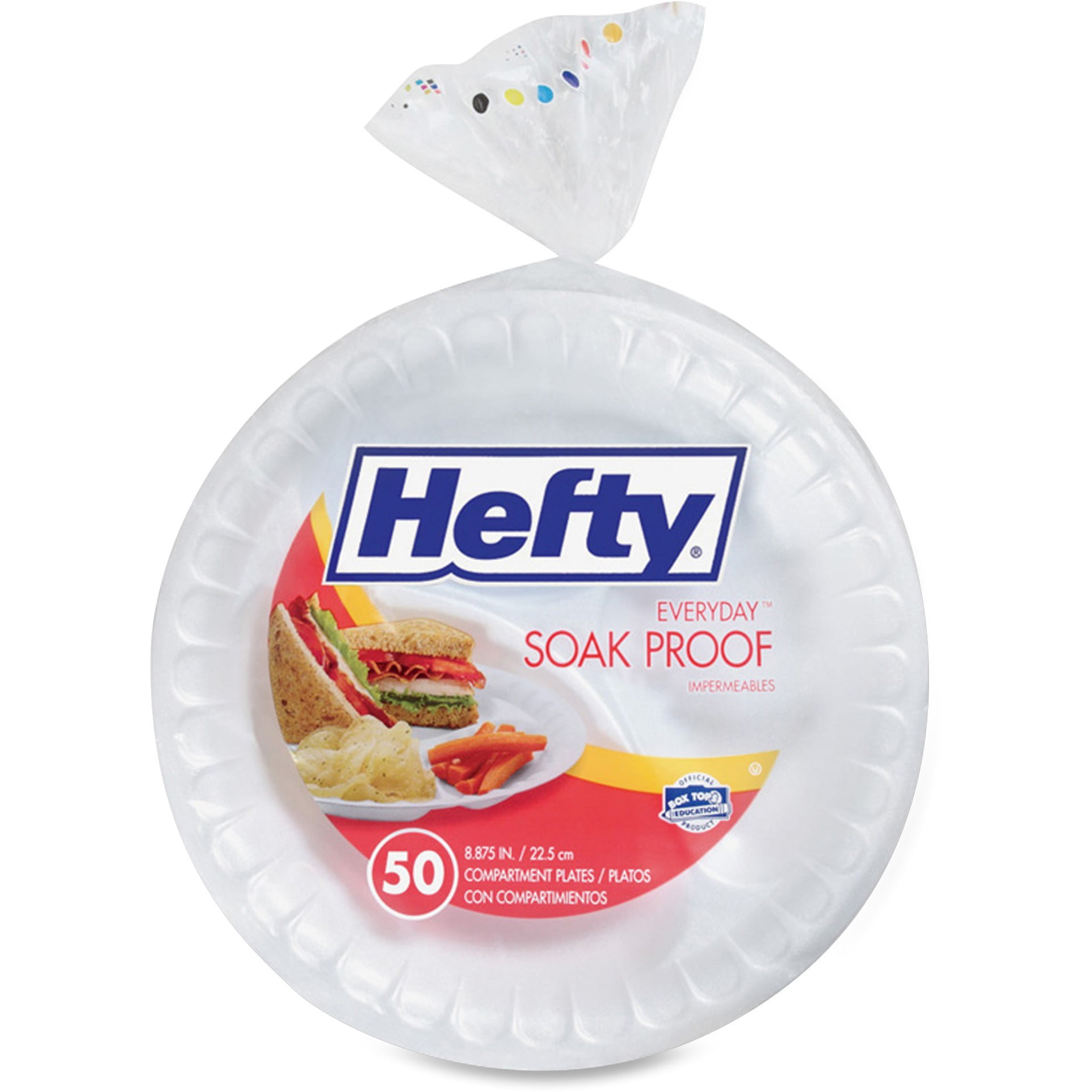 Hefty® Everyday™ 8.875 In. Soak Proof Plates 130 Ct Bag