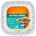 thumbnail image 1 of Hefty Extra Deep Square Disposable Plates 8.5" - 40ct, 1 of 5