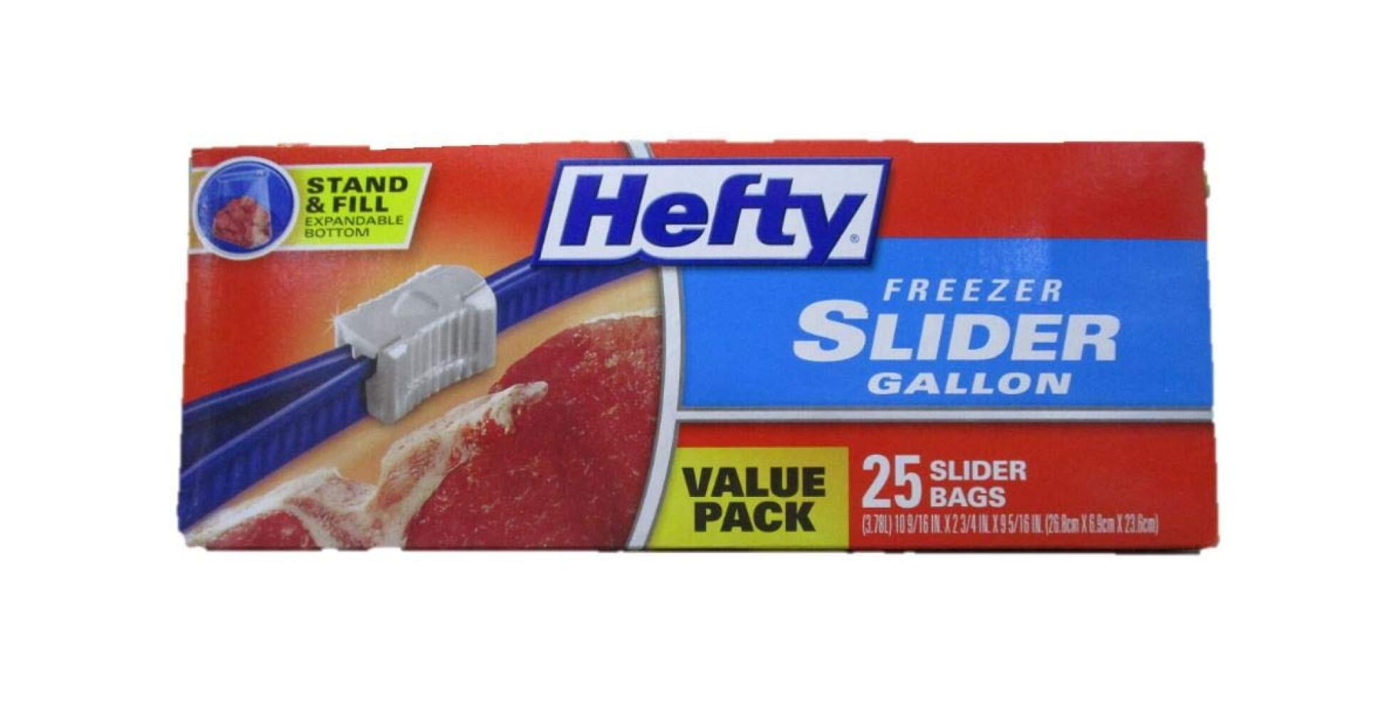 Hefty Gallon Freezer Storage Slider Bags (Pack of 6)